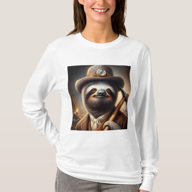Camiseta Minero Sloth Gold (Anverso)