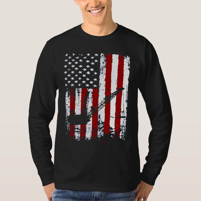Camiseta Miners Patriotic American Flag Retro Men Women Min (Anverso)