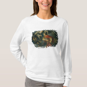 Camiseta Minerva que le muestra envidia en el escudo pulido