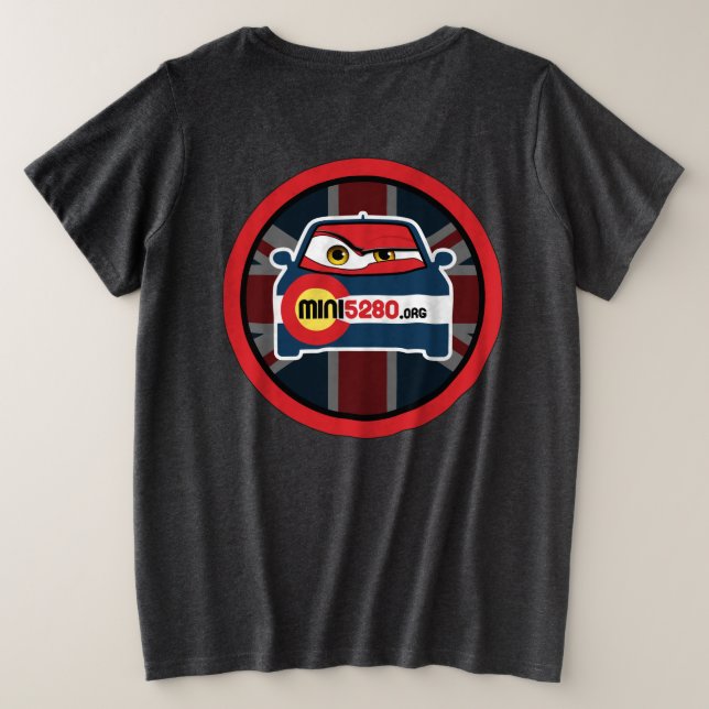 camiseta MINI5280 Mujeres más grande (Reverso del diseño)