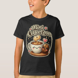 Camiseta Mini Amante del Café regalo divertido para niños a
