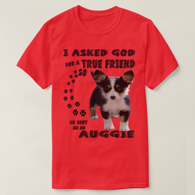 Camiseta Mini Auggie Cita A Mamá Papá Amante Imprimir, Auss (Diseño del anverso)