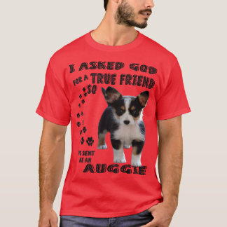 Camiseta Mini Auggie Cita A Mamá Papá Amante Imprimir, Auss