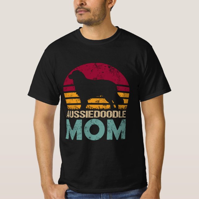 Camiseta Mini Aussie Aussiedoodle Mamá Abuela Chica Mamá (Anverso)