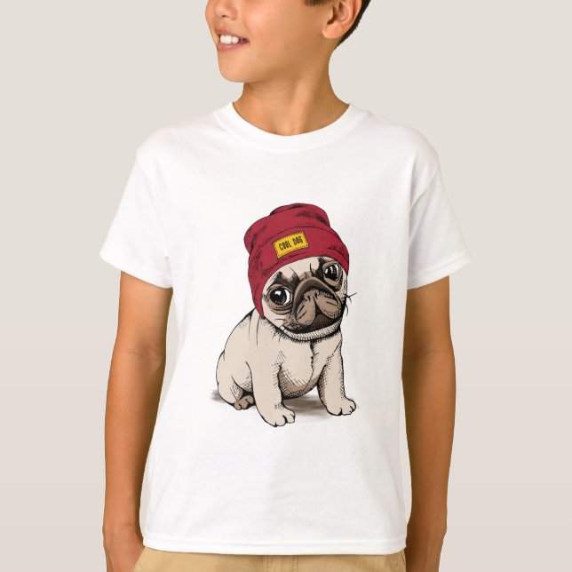 Camiseta Mini barro amasado del inconformista del perrito (Anverso)