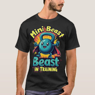 Camiseta Mini Bestia en Entrenamiento: Superhéroe Cute Kett