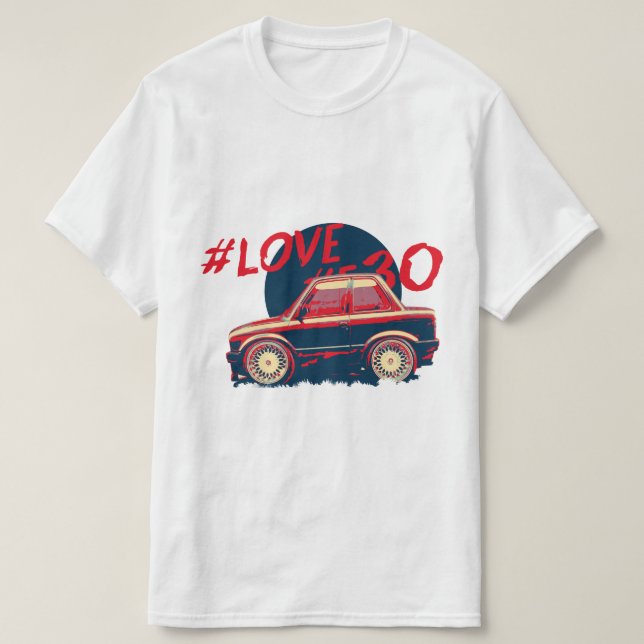 Camiseta Mini BMW E30 (Diseño del anverso)