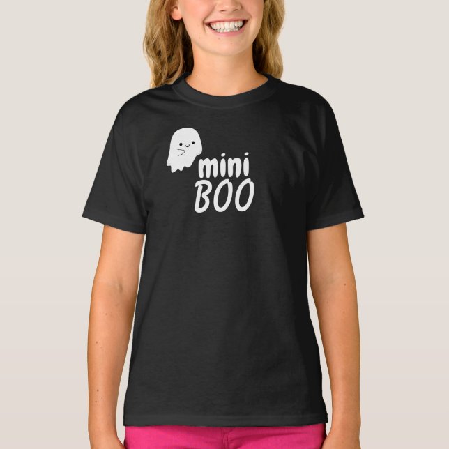 Camiseta Mini BOO Halloween Chica de coincidencias de la fa (Anverso)
