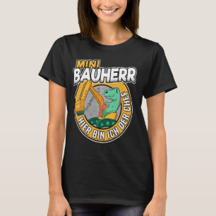 Camiseta Mini Builder Dino Digger Máquinas De Construcción