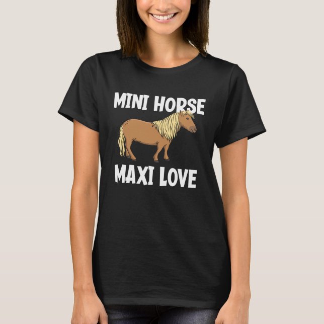 Camiseta Mini caballo maxi amor músculo caballo (Anverso)
