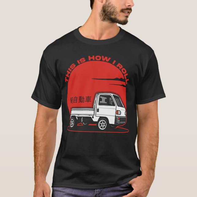 Camiseta Mini Camión Kei Car Japan Cab Over Compact 4wd Off (Anverso)