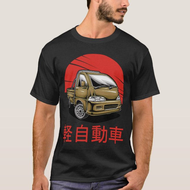 Camiseta Mini Camión Kei Car Japan Cab Over Compact 4wd Off (Anverso)