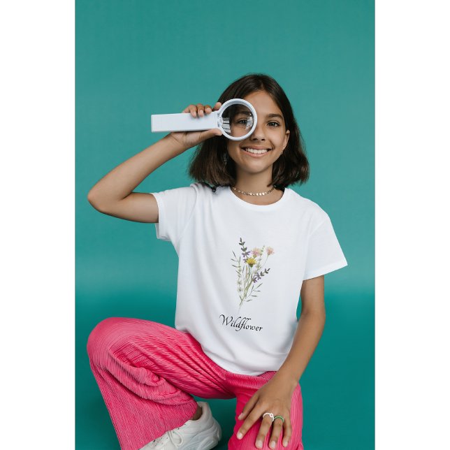 Camiseta Mini Chica de flores silvestres hija (Subido por el creador)