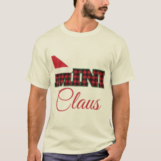 Camiseta Mini Claus Buffalo Cuadros Niños Navidad Emparejam