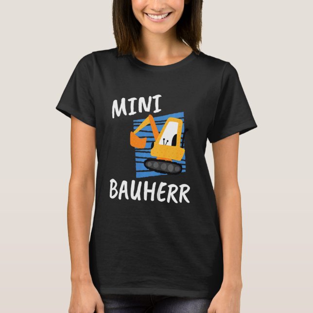 Camiseta Mini Constructor De Niños Para Pequeños Editores (Anverso)