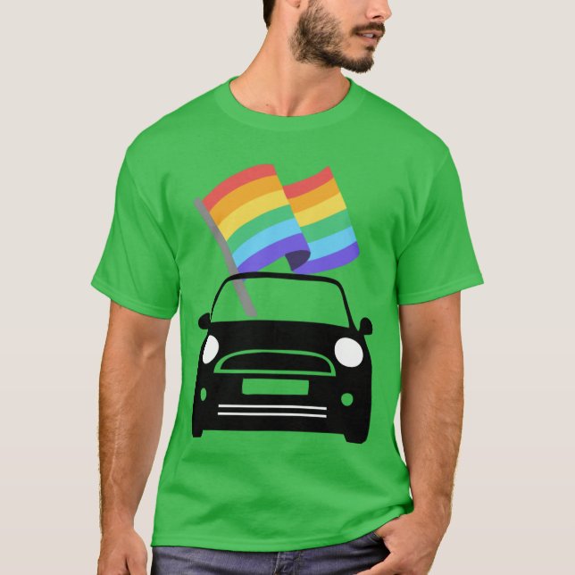 Camiseta MINI Cooper Edición Pride 1 divertido (Anverso)