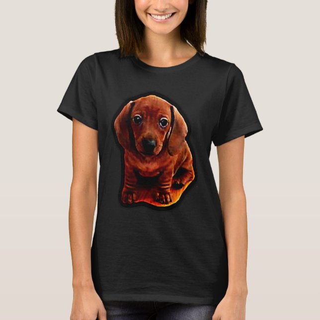 Camiseta Mini Dachshund Puppy (Anverso)