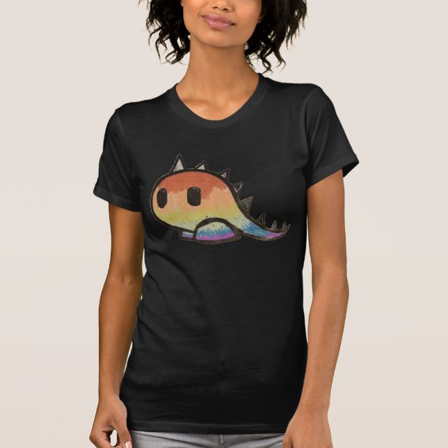 Camiseta Mini dinosaurio del arco iris (Anverso)
