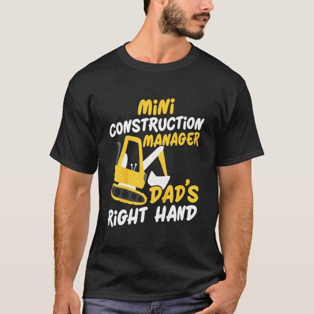 Camiseta Mini director de construcción de mano derecha de n (Anverso)
