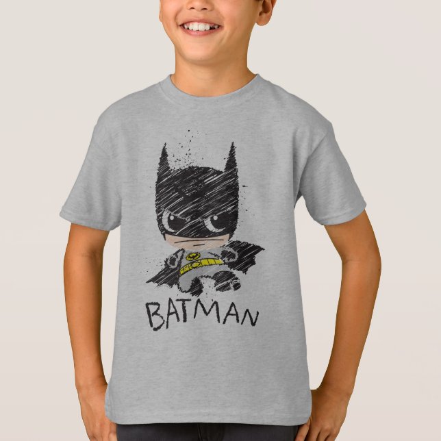 Camiseta Mini esbozo de Batman clásico (Anverso)
