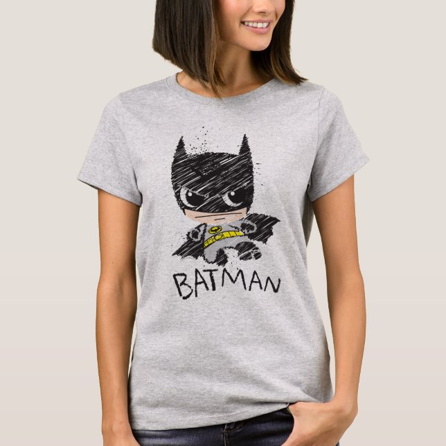 Camiseta Mini esbozo de Batman clásico (Anverso)