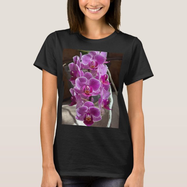 Camiseta Mini Falaenopsis Sogo Vivien Flor Orquídea Púrpura (Anverso)