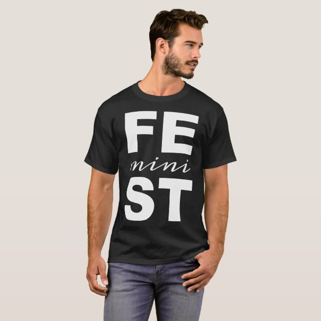 Camiseta mini feminista (Anverso completo)