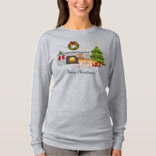 Camiseta Mini Goldendoodle albaricoque - Habitación festiva