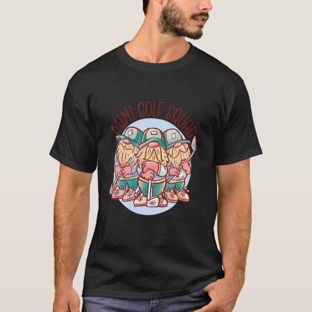 Camiseta Mini Golf De Diversión Con Mini Golf Club Como Min (Anverso)