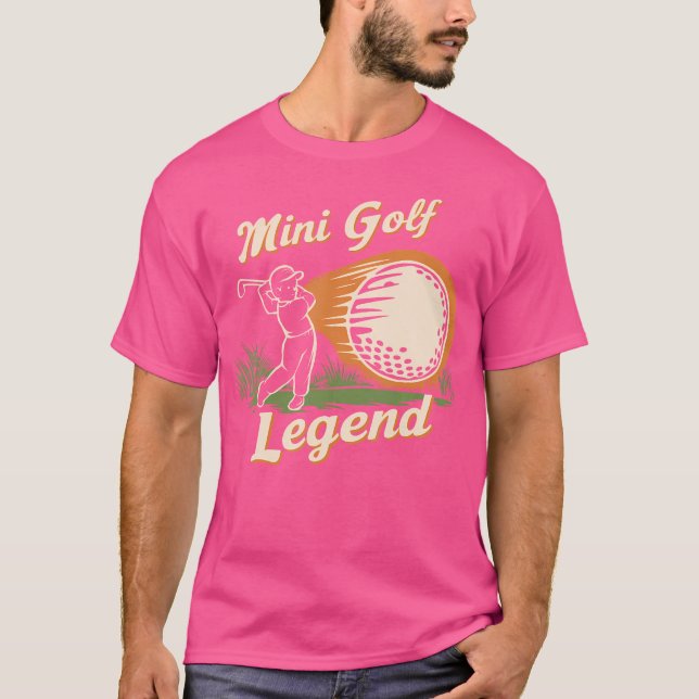 Camiseta Mini Golf Legend Funny Campeón de Golf Miniatura (Anverso)