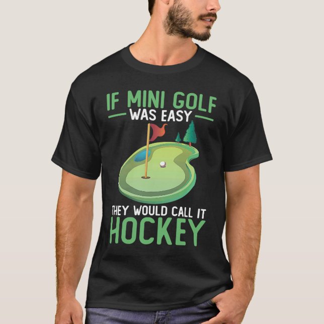 Camiseta Mini Golf Miniature Golfer Indoor Player Course Ga (Anverso)
