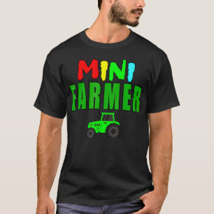 Camiseta Mini granjeros niños Tractores Tractores Graciosos
