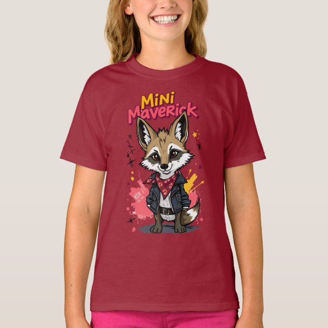Camiseta Mini Maverick Cool Rebel Coyote Playground Punk  (Anverso)