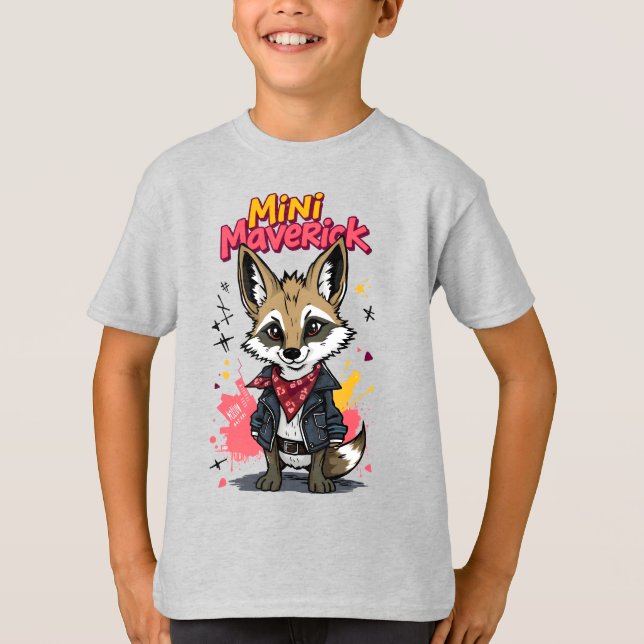 Camiseta Mini Maverick Cool Rebel Coyote Playground Punk  (Anverso)