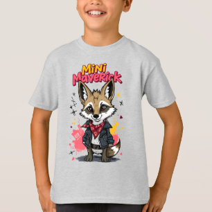Camiseta Mini Maverick Rebelde Genial Coyote Parque Infanti