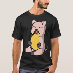 Camiseta Mini Pig Eating A Taco Pet Premium 