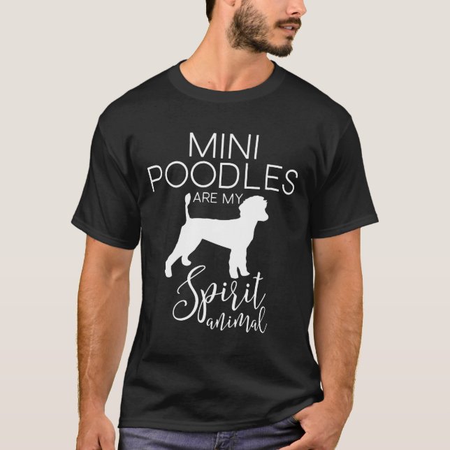 Camiseta Mini Poodle Dog Spirit Animal J000305 (Anverso)