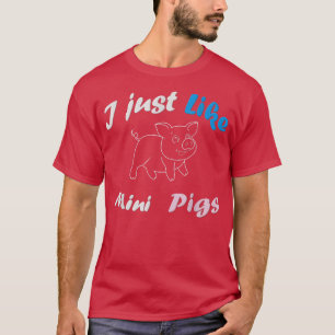 Camiseta Mini prendas de vestir de cerdos para mujeres chic