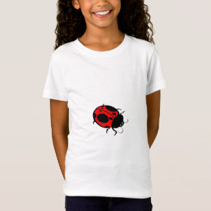Camiseta Mini rojo y negro de la microimagen de la estrella