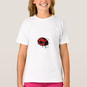Camiseta Mini rojo y negro de la microimagen de la estrella