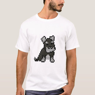 Camiseta Mini Schnauzer Pixel Art T-Shirt