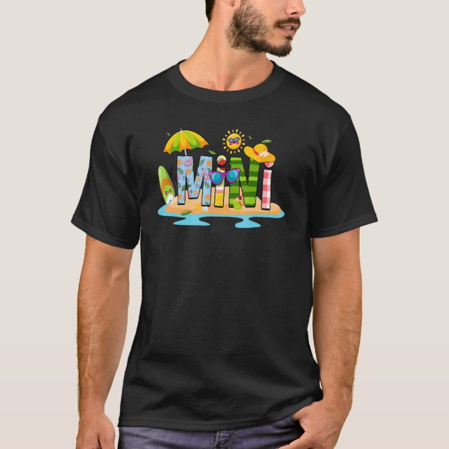 Camiseta Mini Summer Vacation Beach Mating Family Trip Mo (Anverso)