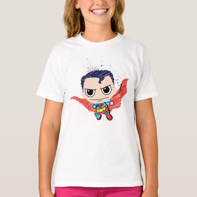 Camiseta Mini Superman Sketch (Anverso)