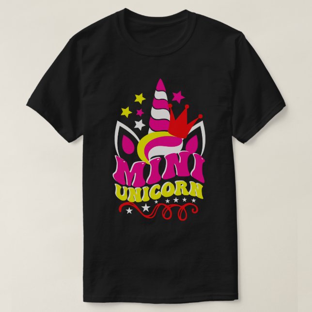 Camiseta Mini unicornio (Diseño del anverso)