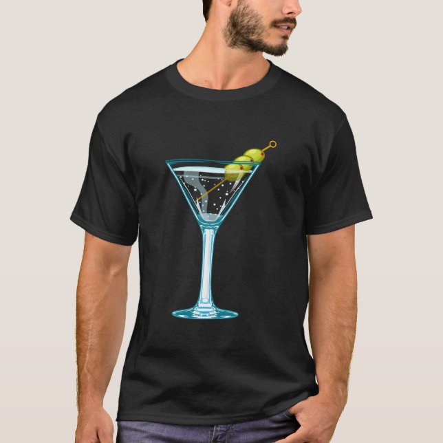 Camiseta Mini vaso de aceitunas verdes Bender Vodka Drink (Anverso)