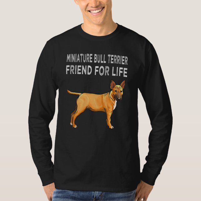 Camiseta Miniamante de Bull Terrier para los amigos de los  (Anverso)