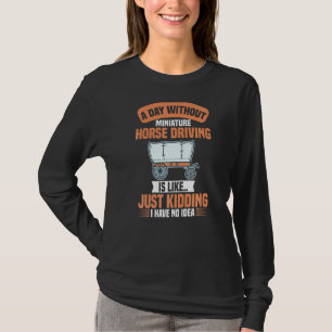 Camiseta Miniatura de la carreta de conducción de caballos