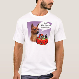 Camiseta Miniatura de Pinscher Halloween Candy