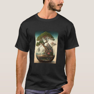 Camiseta Miniatura del árbol de pintura de árbol