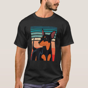 Camiseta Miniatura Retro Pinscher Dog Cute Animal Min Pins